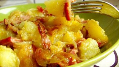 Картофель по-крестьянски с ветчиной