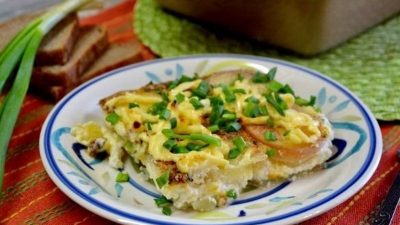 Картофель с творогом и сливками по-княжески