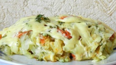 Картофель со свининой под сыром в мультиварке