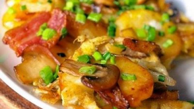 Картофель запеченный под сливками