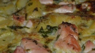 Картофельная запеканка с курицей и итальянскими травами