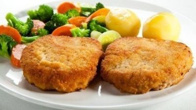 Картофельно-мясные шницели