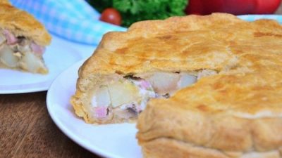 Картофельный тарт с грибами