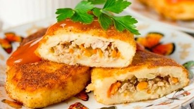 Картопляники с сыром и морковью