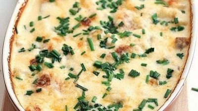 Картошка под сливочным соусом в духовке