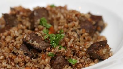 Каша гречневая с печенью в мультиварке