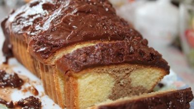 Кекс «День и ночь» в шоколадной глазури