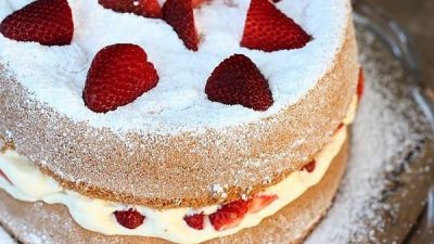 Классический торт «Виктория» с джемом