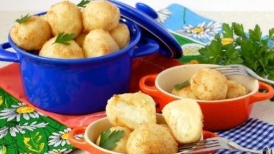 Кнели картофельные по-польски с брынзой
