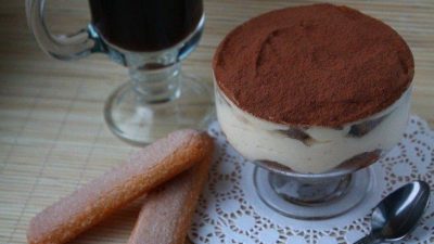 Кофейный тирамису  с коньяком