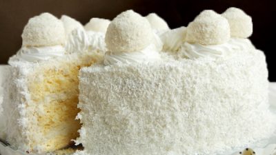 Кокосово-карамельный торт по-домашнему