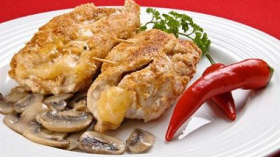 Котлеты куриные с начинкой из печени с яйцом