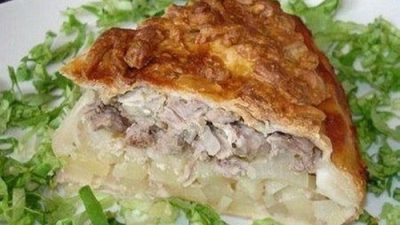 Кубете с белыми грибами