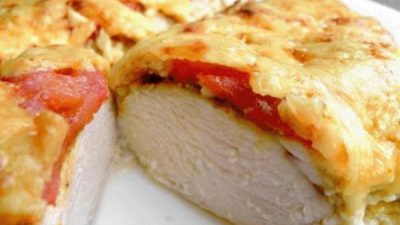 Курица c сычужным сыром в сливках