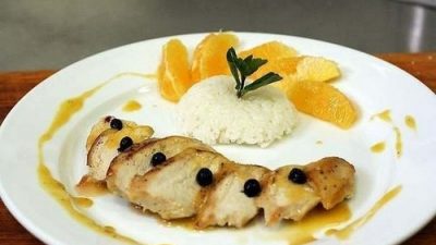 Курица в апельсиновом соусе c ликером