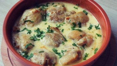 Куриная грудка под горчичным соусом в духовке
