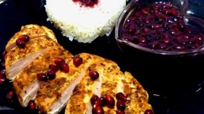 Куриное филе по-итальянски с гранатом