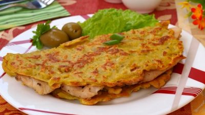 Куриное филе в ажуре