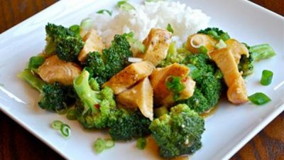 Куриные грудки с капустой брокколи