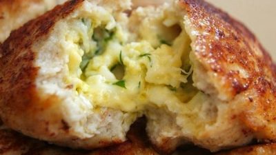 Куриные зразы с сырно-яичной начинкой