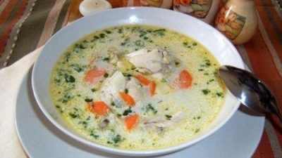 Куриный суп с украинскими галушками