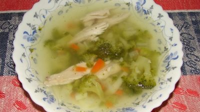Куриный супчик с брокколи и картошкой