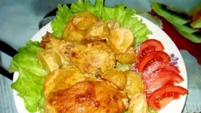 Курочка с картошкой под маринадом