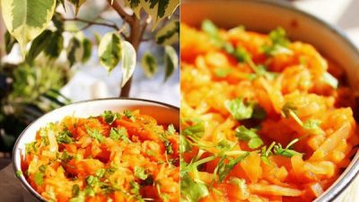 Лаханоризо с томатным соком