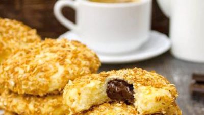 Легкие сырники с шоколадной начинкой