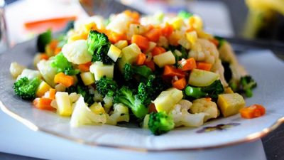 Легкое ризотто с овощами