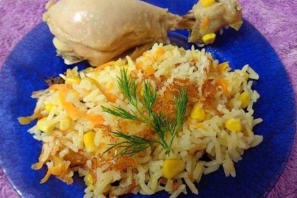 Рис с курицей и кукурузой. Рецепт с фото | Рецепт | Рис с курицей, Еда, Кулинария