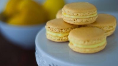 Лимонно-миндальные макаруны