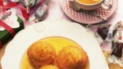 Лимонные кексы в лимонном сиропе с базиликом