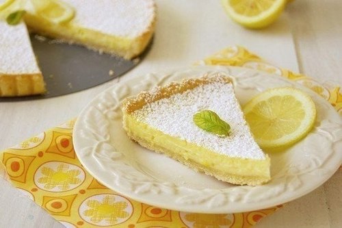 Лимонный тарт со сгущенным молоком