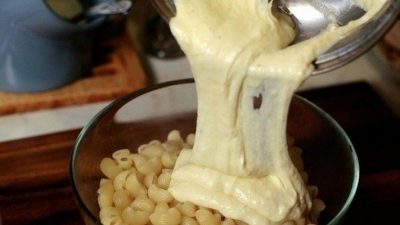Макароны под молочно-сырным соусом