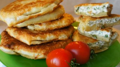 Молдавские плацинды с творожной начинкой