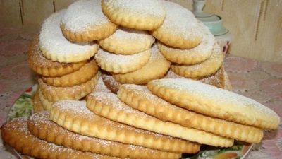 Молочные коржики из детства с ванилью