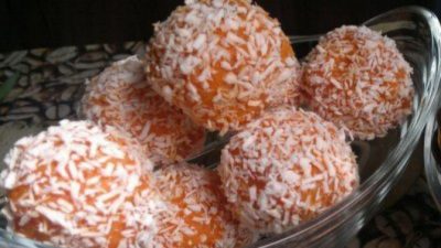 Морковные трюфели с курагой