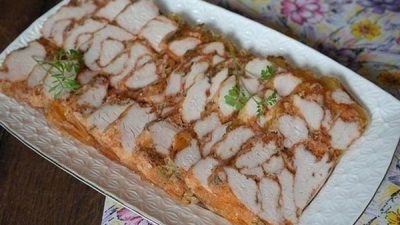 Мраморная курочка в желе