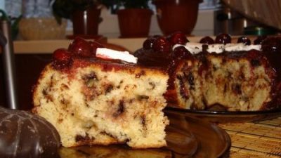 Мягкий кекс с зефиром в мультиварке