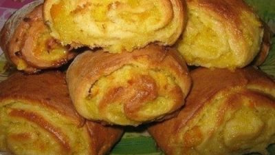 Мягкое печенье с апельсиновой начинкой