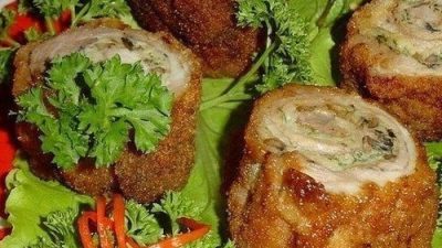 Мясная закуска «Пенечки» с шампиньонами