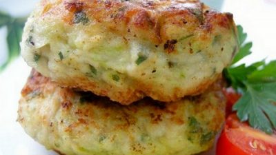 Мясные котлеты «Сочные» с кабачком