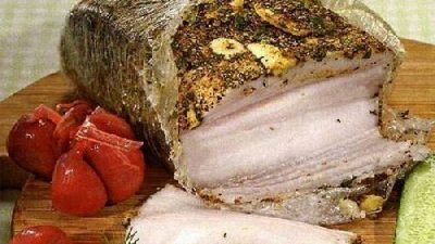 Мятное сало с приправой карри
