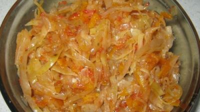 Начинка для пирожков из капусты, моркови и грибов