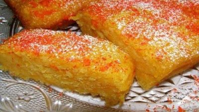 Нежный тыквенный манник на кефире