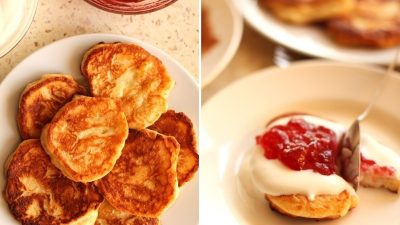 Низкокалорийные сырники с яблоками и корицей
