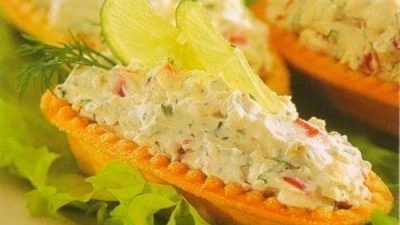 Очень острая закуска в тарталетках