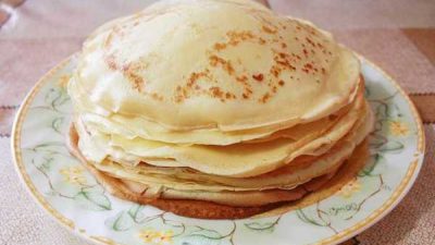 Очень вкусные блинчики на молоке к завтраку