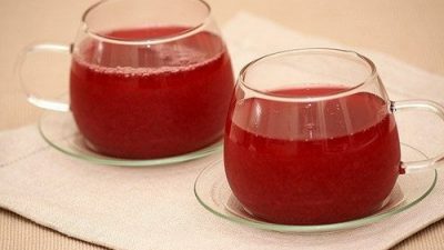 Очищающий овсяный кисель со свеклой